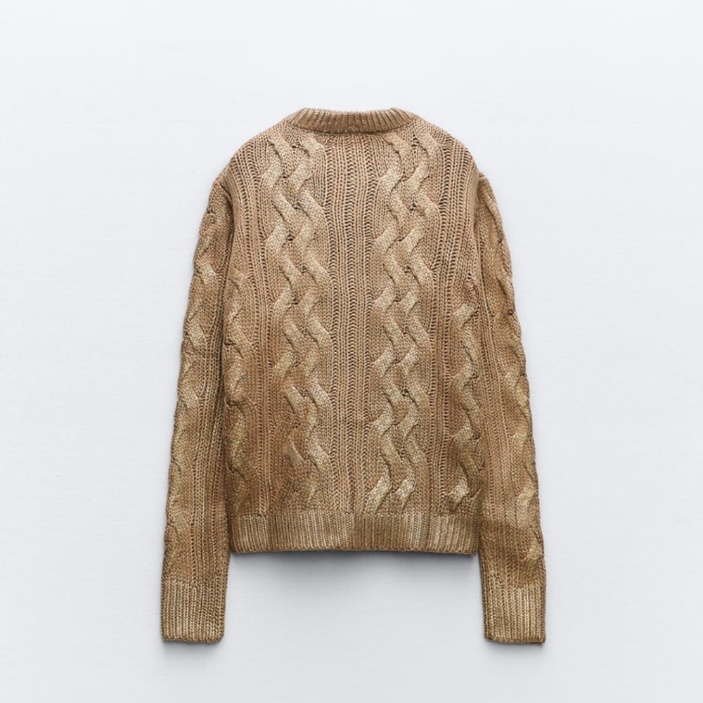 ❌️SOLD❌️FOIL KNIT CARDIGAN SIZE M - Picture 10 of 12